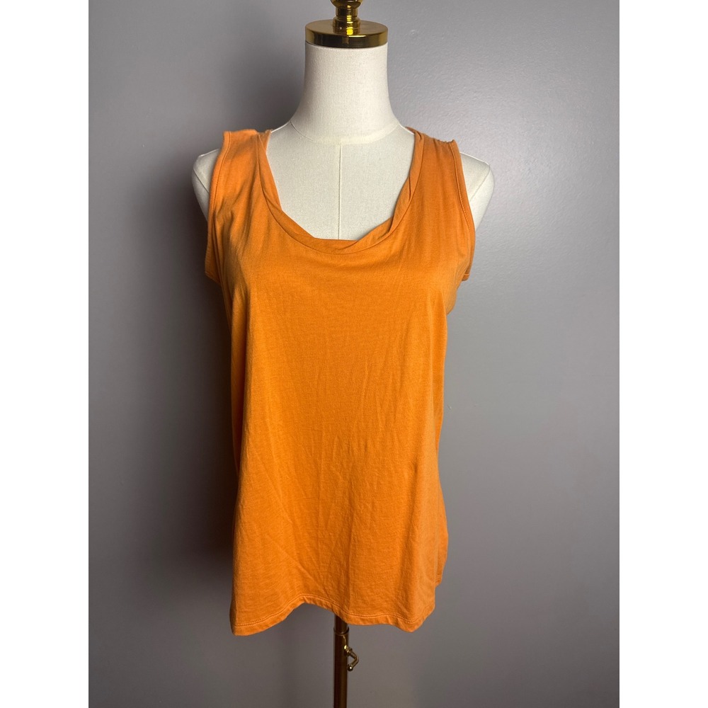 Talbots Tank Top Womens XP Orange Excellent Scoop Neck Sleeveless Casual